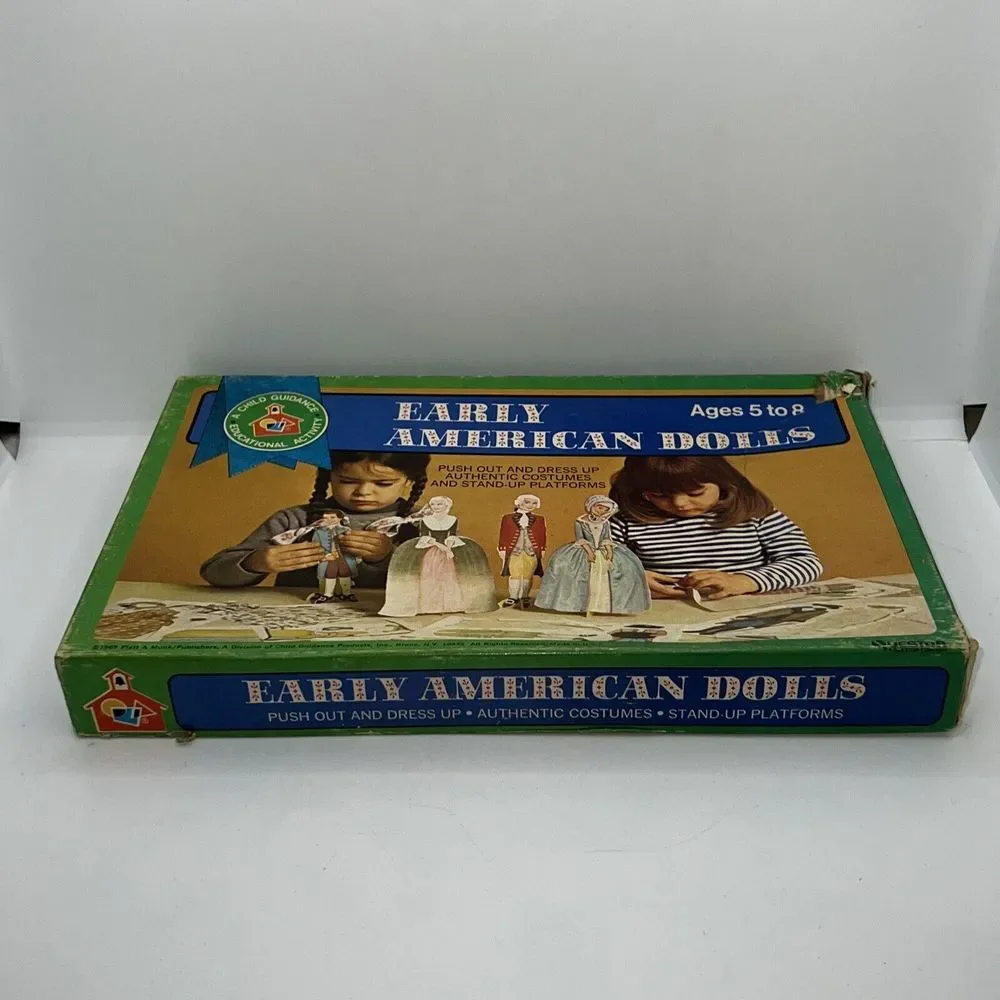 Vintage Questor Early American Paper Dolls Set 1969 -‎ Used